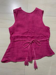 Pink Sleeveless Top