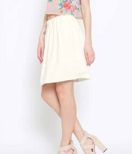 Tailor Stitched White Georgette Skirt Fixed Price