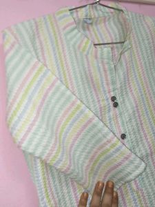 Colourful Lining Long Kurti For Sale