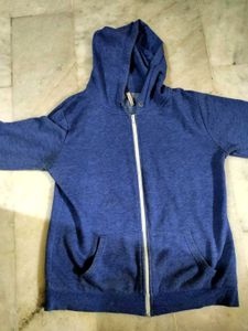 Blue Zip-Up Hoodie