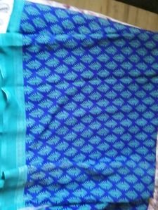 Blue Chiffon Sarree