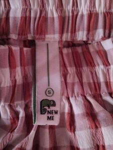 Red &amp; White Gingham Skirt