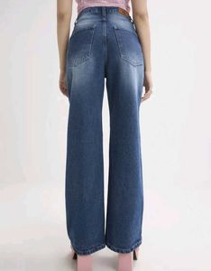 Stylish Blue Wide Leg Jeans