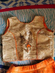 orange chaniya choli