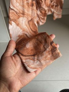 Brown Pretty  Mesh Top