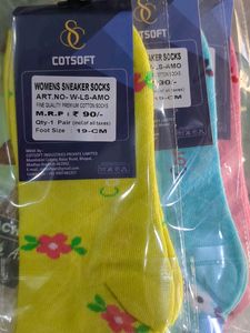 Premium Cotton Women Socks Free Size