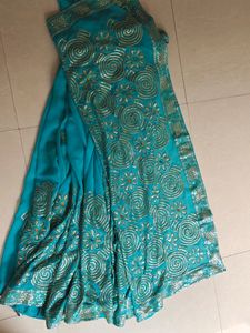 Beutiful Sarree Without Blouse With Work