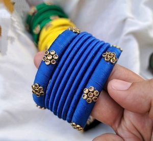 Handcrafted Silk Thread Bangles Set