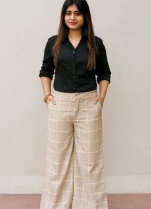 🌙Timeless Black Semi Full-Sleeve Polyester Top🌙