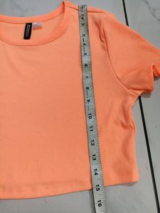 H&amp;M Orange Crop Top For Women