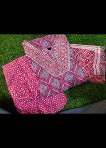 Pink Radiance-elegant Printed Suit Set