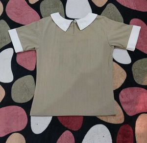 Cute Collared Top