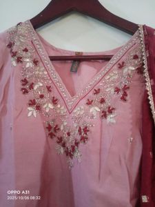 Heeposh brandPink Embroidered Kurta Set