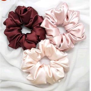 Elegant Satin Scrunchie Set