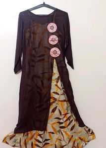 Brown Kurta- perfect for shadi season