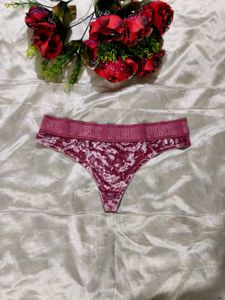 PINK Velvet Thong