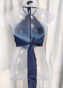 16171. Navy Halter Top