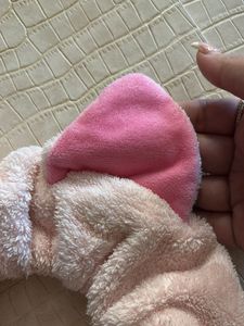 Pink Cat Ear Scrunchie