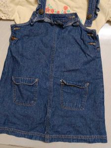 Cute Denim Dress Set