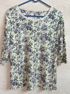 Trendy Women's Floral Fashion Top Multicolour