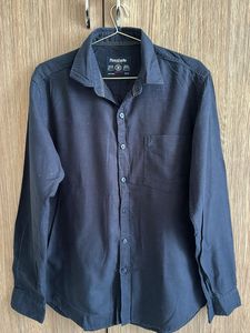 Navy Blue Moustache Shirt