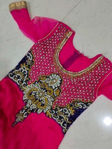 Elegant Pink Anarkali Suit