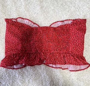 Red Polka Dot Tube Top