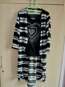 Striped Cardigan &amp; Top Set