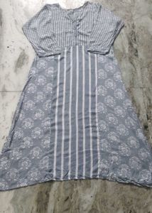 Patterned Grey Dress