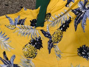 sleeveless frock tropical