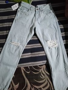 Shein Light Wash Denim Jeans