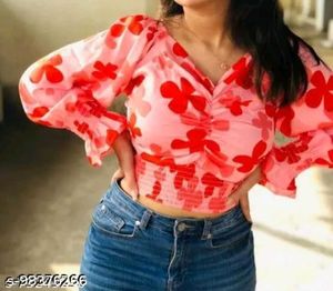 Floral Print Crop Top