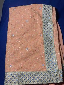 Work Saree And Blouse