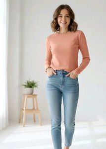 🍑Korean Peach Long Sleeve Top🍑