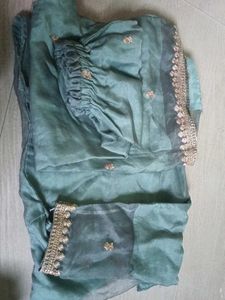 Sea Green Dress Material