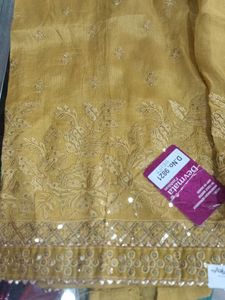 Elegant Mustard Yellow Salwar Kameez Set