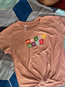 Peach Graphic Tee