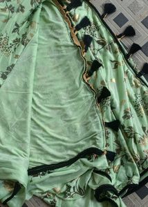 Foil Print Saree