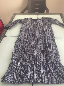 Bhandhani Blue Kurta