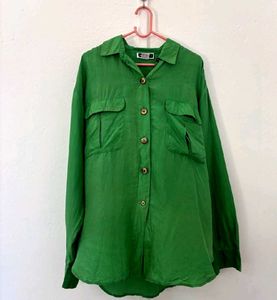Vintage Green Button-Down