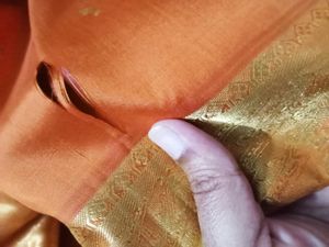 Orange Colour Pure Kanchi Pattu Saree