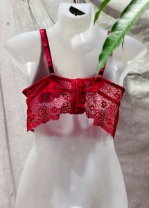 1011. Red Lace Bralette