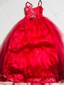 Elegant Coral Party Dress