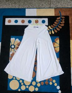 White Flared Trousers Annabelle By Pantaloons
