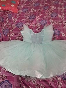 Baby Blue Sequin Tulle Dress