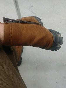 Brown Lace-Up Ankle Boots