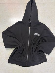 H&amp;M oversize unisex Black Zip-Up Hoodie🥰