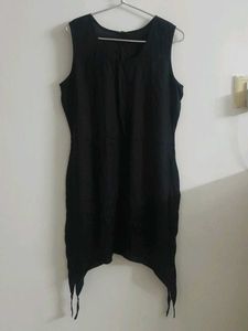 Black Assymetric Kurta