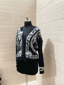 Patterned Knit Cardigan