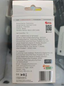 Portronics V8 Charging Cable